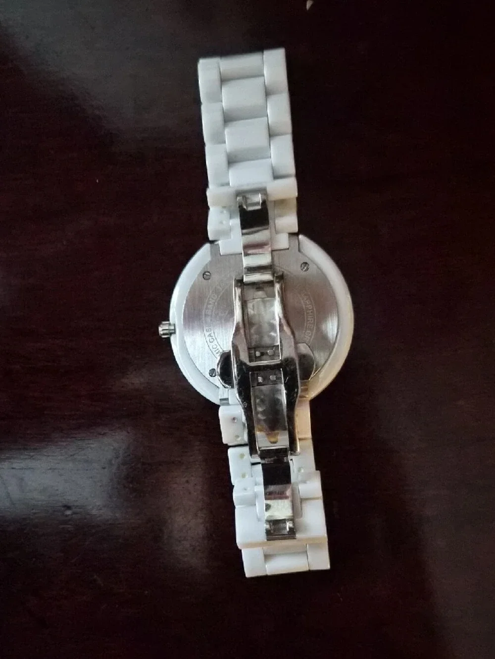 ONISS PARIS Mother Of Pearl With Diamonds Quartz Ceramic Watch